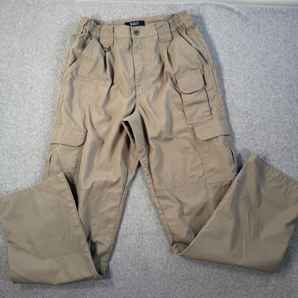 5.11 Tactical Men's 30 x 32 Taclite Pro Ripstop Cargo Pants Work Uniform Khaki